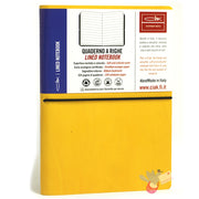 CIAK Soft Cover Leather Notebook - Large (A5) - Ruled - Yellow