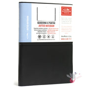 CIAK Bonded Leather Cover Notebook (A5) - Dotted - Black
