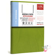CIAK Bonded Leather Cover Notebook (A5) - Dotted - Lime green