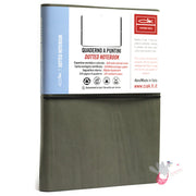 CIAK Bonded Leather Cover Notebook - Large (A5) - Dotted - Grey 