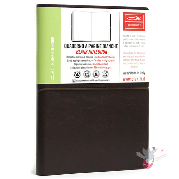 CIAK Classic Notebook (A5) - Plain - Dark Brown