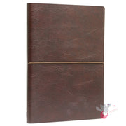 Ciak Classic A5 journal with dotted format and brown eco leather cover