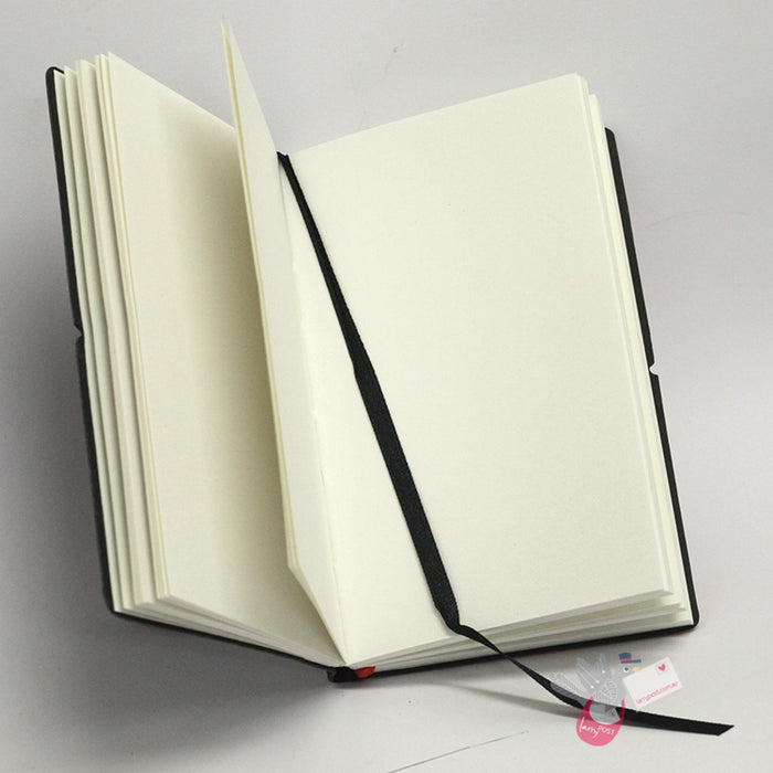 CIAK Duo Notebook - Pocket (A6) - Plain and Ruled Pages - Little Devil Edition - Black / Red