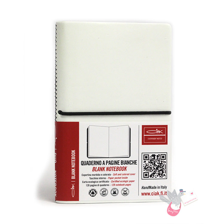 CIAK Duo Notebook - Pocket (A6) - Plain and Ruled Pages - Essential Edition - Black / White