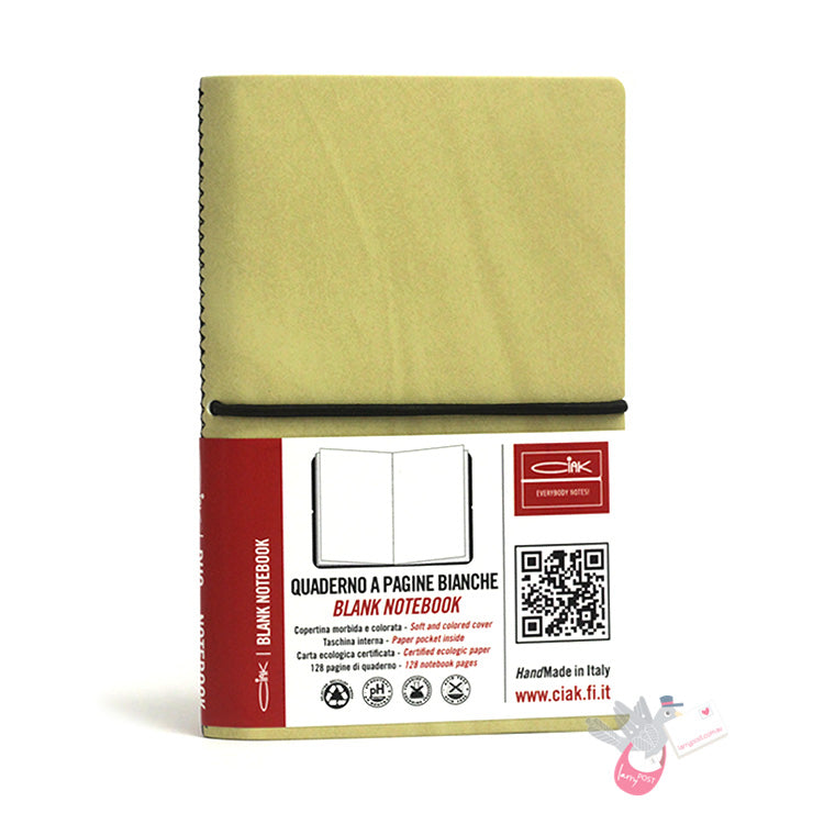 CIAK Duo Notebook - Pocket (A6) - Plain and Ruled Pages - Cappuccino Edition - Brown / Beige