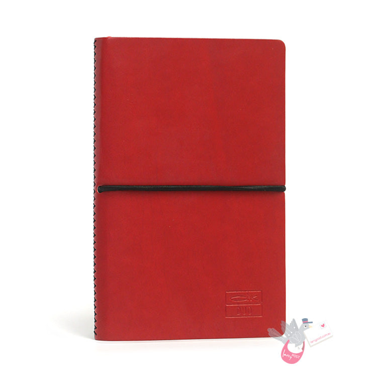CIAK Duo Notebook - Pocket (A6) - Plain and Ruled Pages - Little Devil Edition - Black / Red