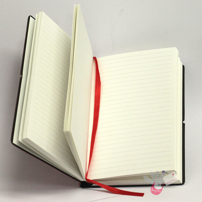 CIAK Duo Notebook - Pocket (A6) - Plain and Ruled Pages - Little Devil Edition - Black / Red