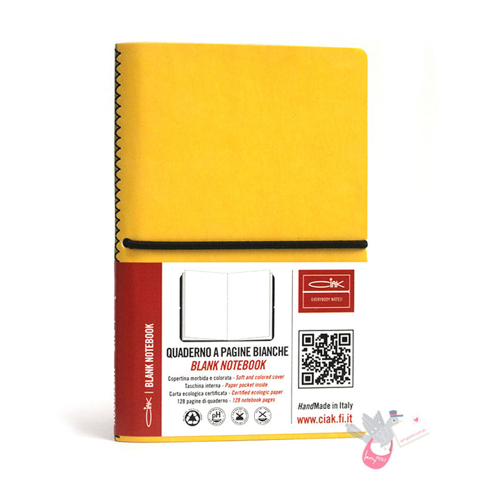 CIAK Duo Notebook - Pocket (A6) - Plain and Ruled Pages - Jamaica Edition - Green / Yellow