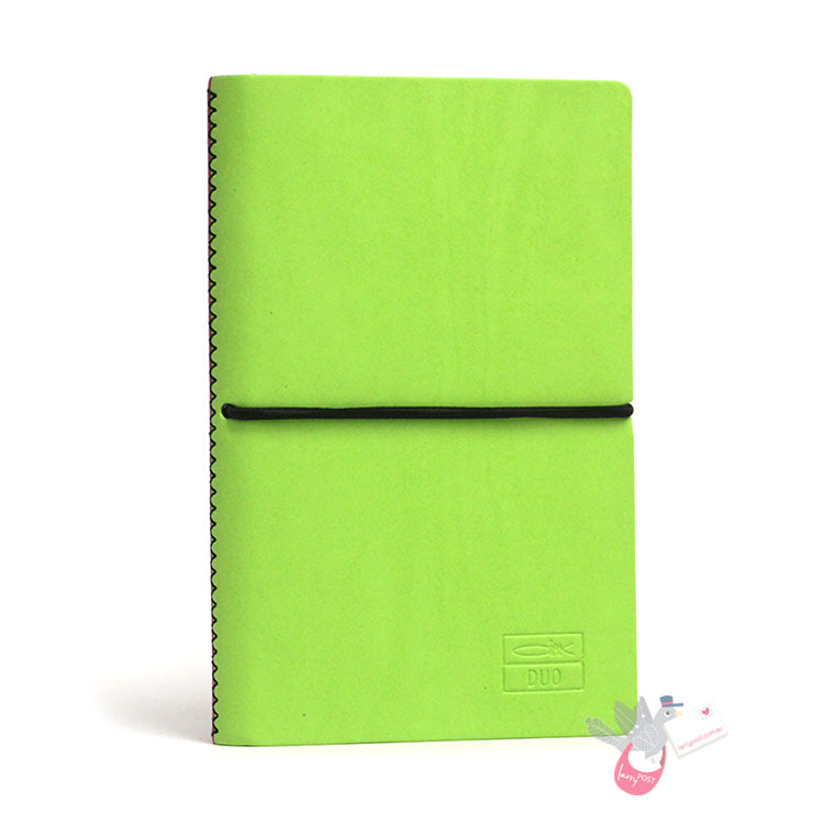 CIAK Duo Notebook - Pocket (A6) - Plain and Ruled Pages - 70's Edition - Green / Pink