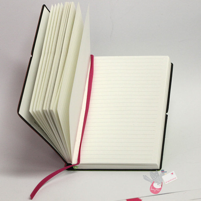 CIAK Duo Notebook - Pocket (A6) - Plain and Ruled Pages - 70's Edition - Green / Pink