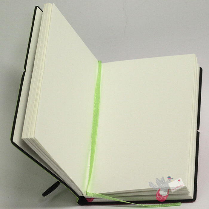 CIAK Duo Notebook - Pocket (A6) - Plain and Ruled Pages - 70's Edition - Green / Pink