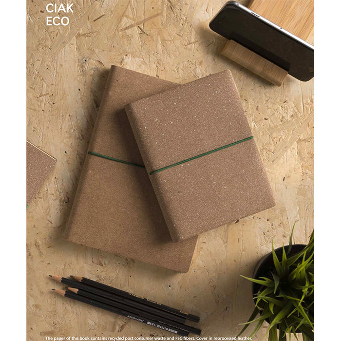 CIAK Eco Notebook - Large (A5) - Plain (Blank Pages) - Natural