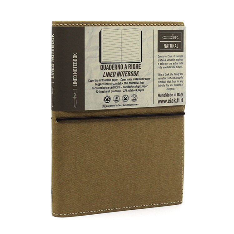 CIAK Natural Notebook - Medium (B6) - Ruled - Tan