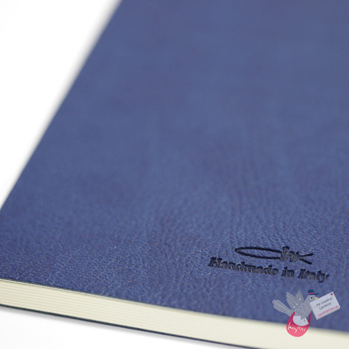 CIAK Mate Soft Cover Notebook - Large (A5) - Dotted Pages - Navy Blue