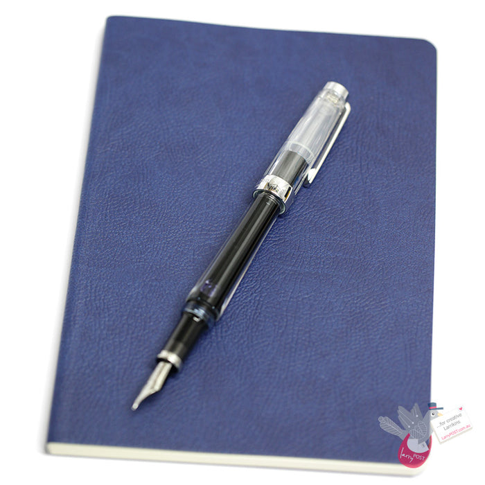 CIAK Mate Soft Cover Notebook - Large (A5) - Dotted Pages - Navy Blue