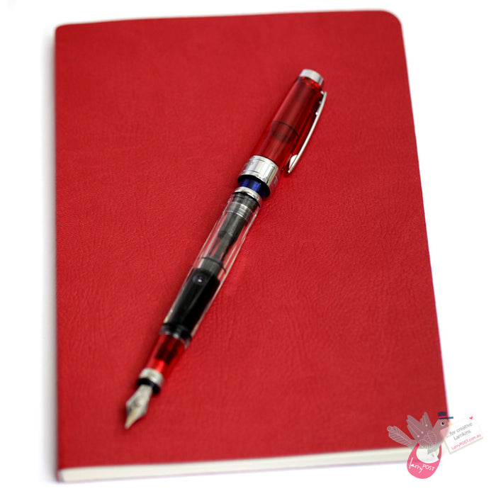 CIAK Mate Soft Cover Notebook - Large (A5) - Dotted Pages - Red