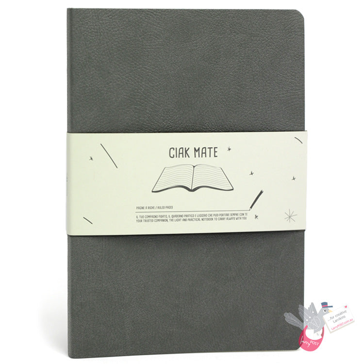 CIAK Mate Soft Cover Notebook - Large (A5) - Ruled - Anthracite