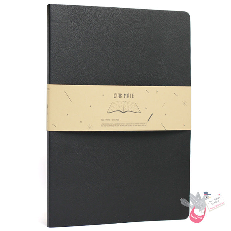 CIAK Mate Soft Cover Notebook - A4 - Dotted Pages - Black