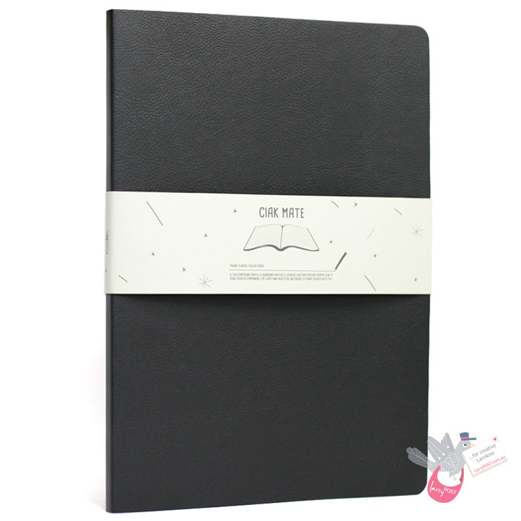 CIAK Mate Soft Cover Notebook - A4 - Ruled Pages - Black