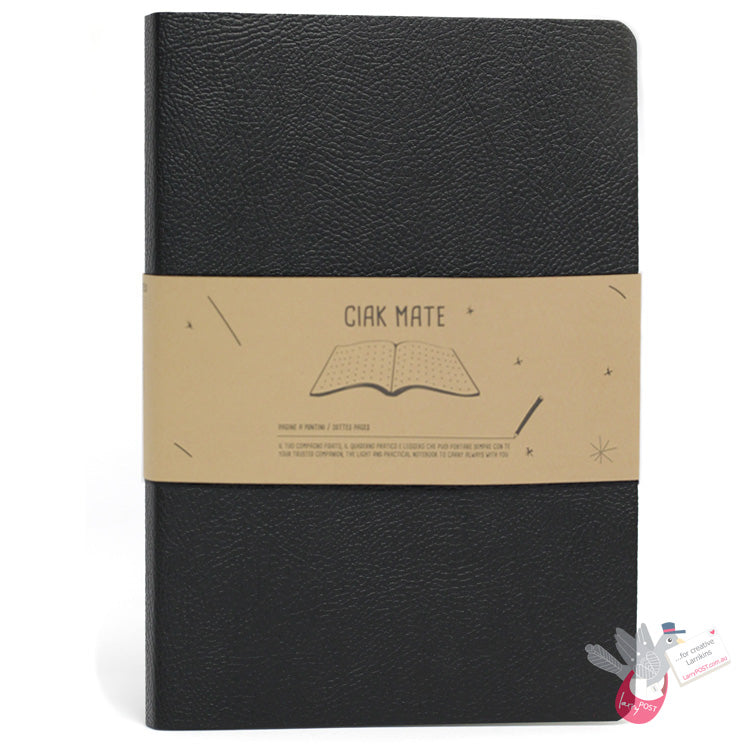 CIAK Mate Soft Cover Notebook - Large (A5) - Dotted Pages - Black