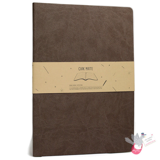 CIAK Mate Soft Cover Notebook - A4 - Dotted Pages - Milk Chocolate