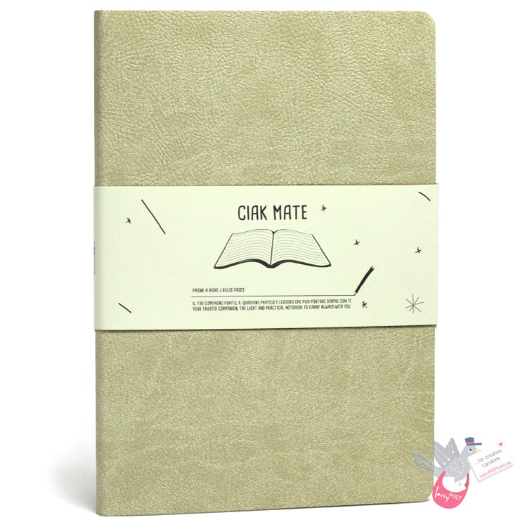 CIAK Mate Soft Cover Notebook - Large (A5) - Ruled Pages - Dove