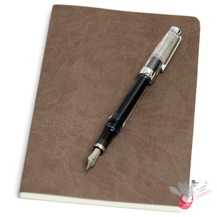 CIAK Mate Soft Cover Notebook - Large (A5) - Plain - Milk Chocolate