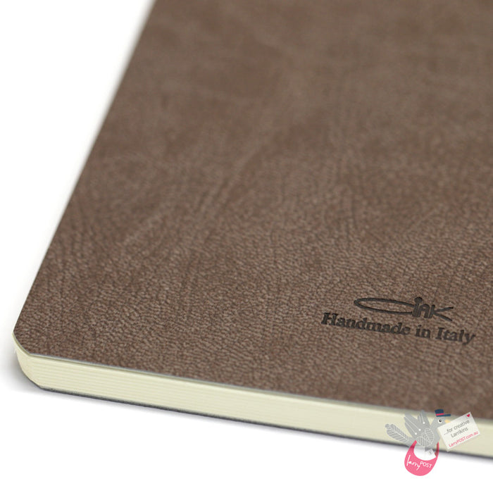 CIAK Mate Soft Cover Notebook - Large (A5) - Plain - Milk Chocolate