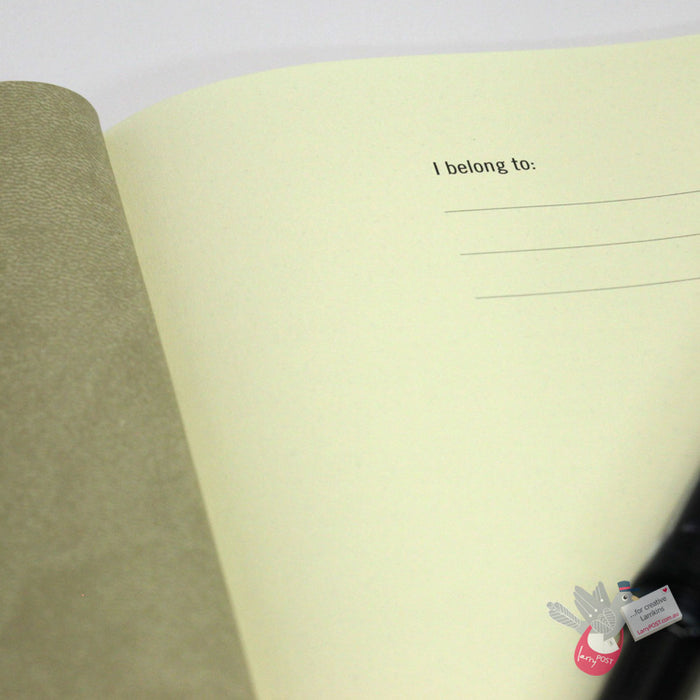 CIAK Mate Soft Cover Notebook - A4 - Plain - Milk Chocolate