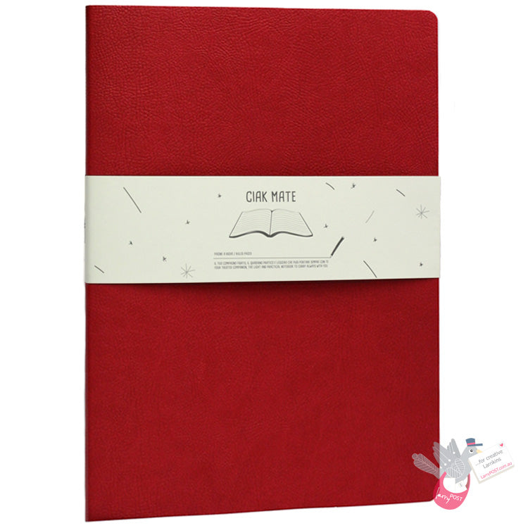 CIAK Mate Soft Cover Notebook - A4 - Ruled Pages - Red