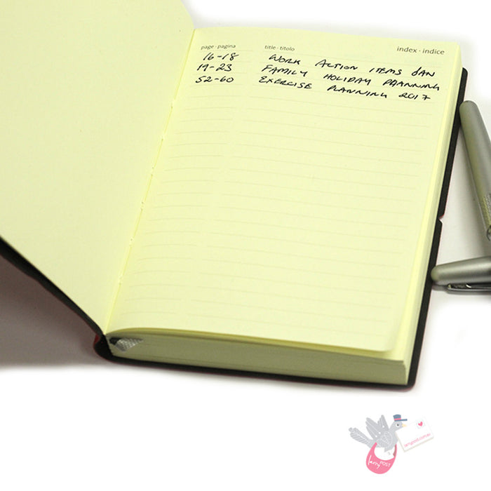 CIAK Smartbook - Monthly Planner and Notebook - Medium (B6) - Red