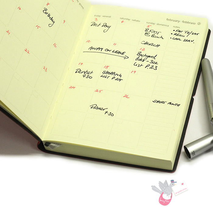 CIAK Smartbook - Monthly Planner and Notebook - Medium (B6) - Lime Green