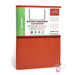 CIAK Bonded Leather Cover Notebook - Medium (B6) - Plain Pages - Orange