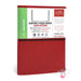 CIAK Bonded Leather Cover Notebook - Medium (B6) - Plain Pages - Red
