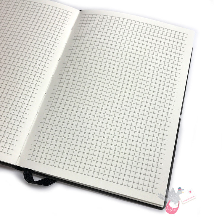 CIAK Classic Notebook - Medium (B6) - Squared / Grid - Pink