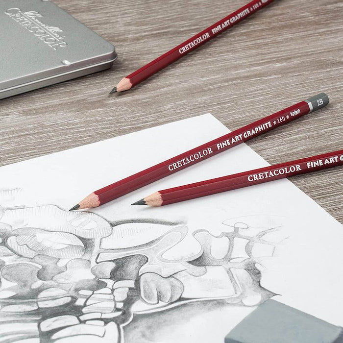CRETACOLOR Artist Graphite Pocket Tin Set 9