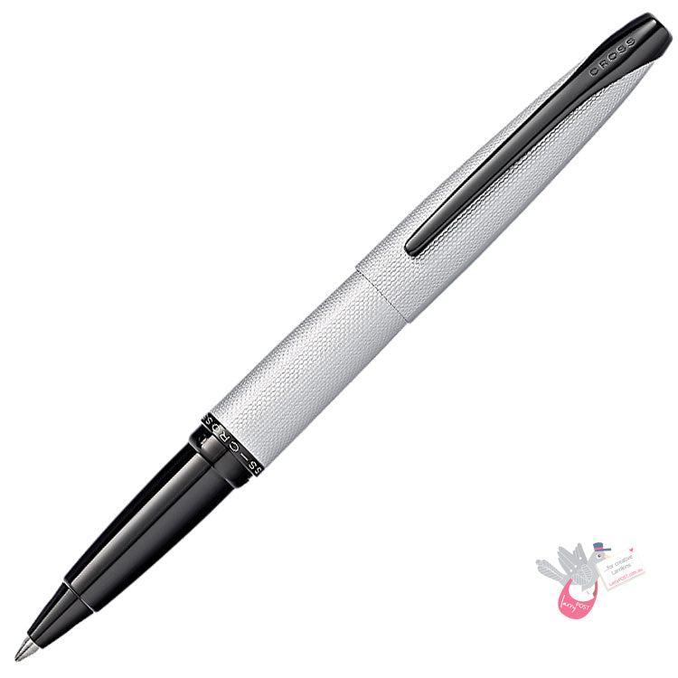 CROSS ATX Rollerball - Brushed Chrome with Diamond Etch