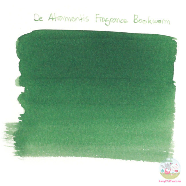 DE ATRAMENTIS Fountain Pen Ink 35mL - Bookworm Fragrance - Dark Green Colour