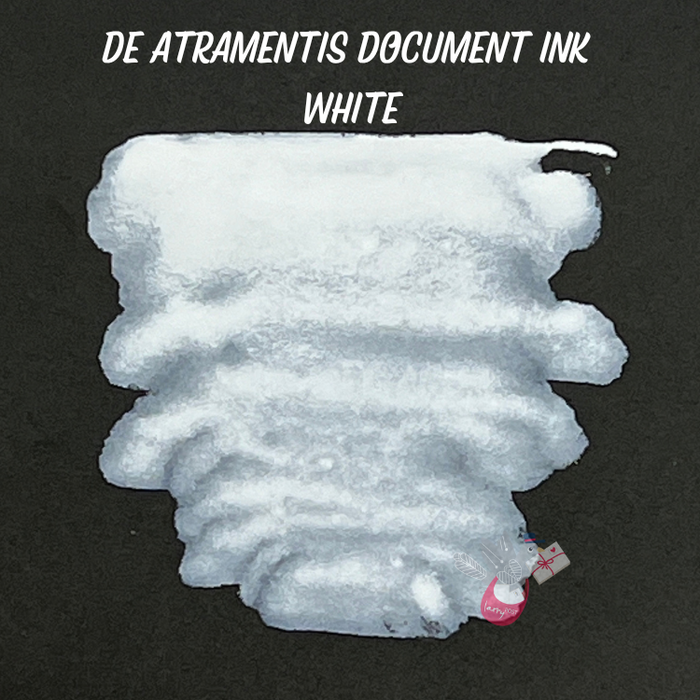 DE ATRAMENTIS Permanent Document Ink - 5mL SAMPLE - White