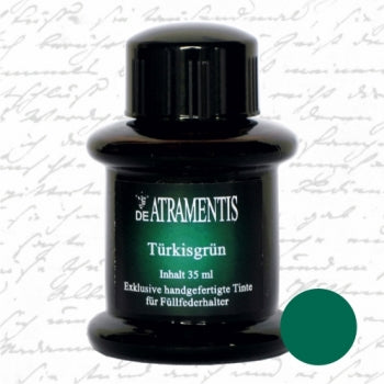 DE ATRAMENTIS Fountain Pen Ink 35mL - Turquoise Green