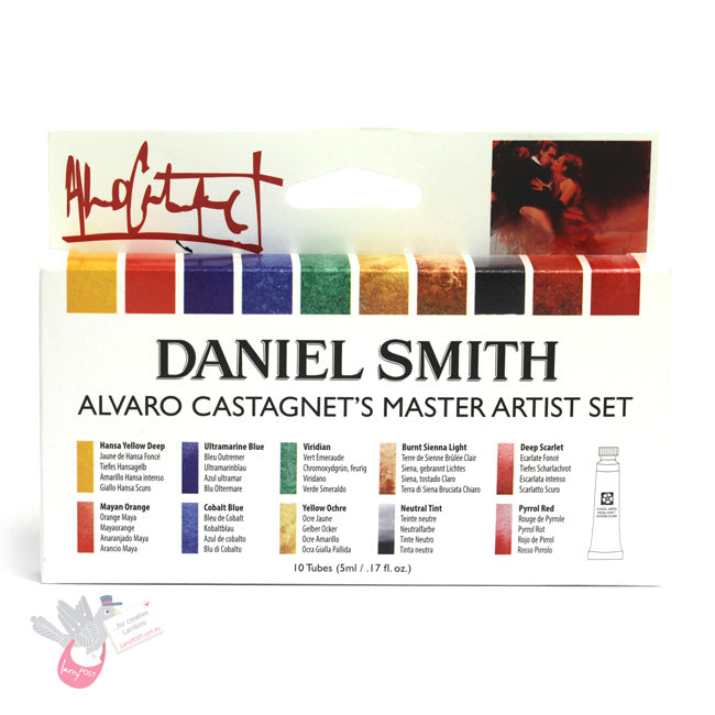 DANIEL SMITH Alvaro Castagnet Watercolour 5mL Set - 10 Colours