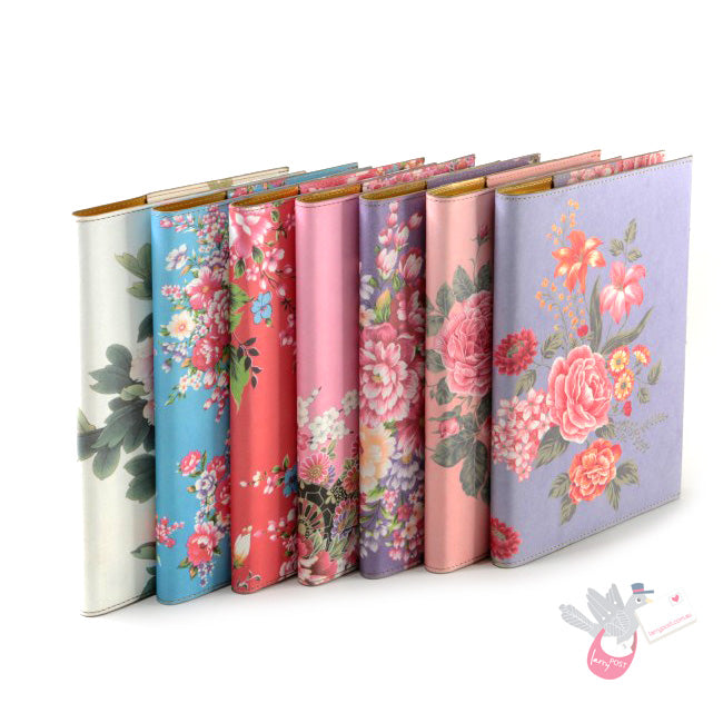 DAYCRAFT Flower Wow Notebook - Fabric - Ruled (A5) - Pink