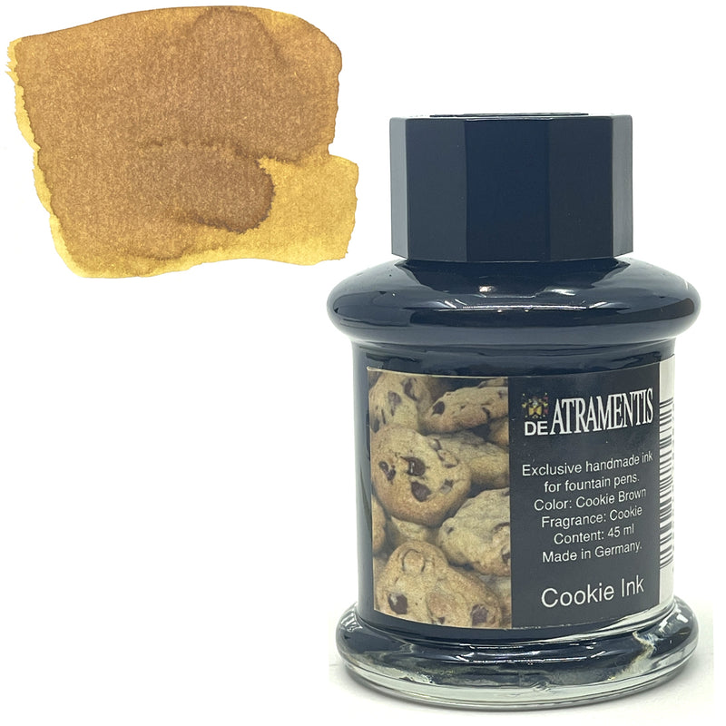 DE ATRAMENTIS Fountain Pen Ink 45mL - Cookie Fragrance  - Cookie Brown Colour