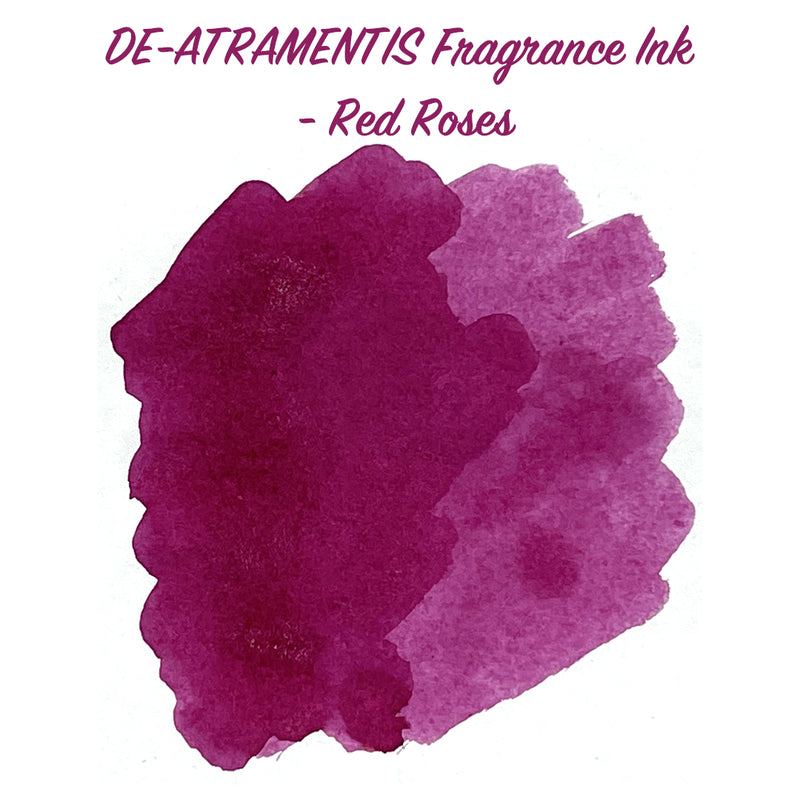 DE ATRAMENTIS Fountain Pen Ink 45mL - Red Roses Fragrance - Red Colour