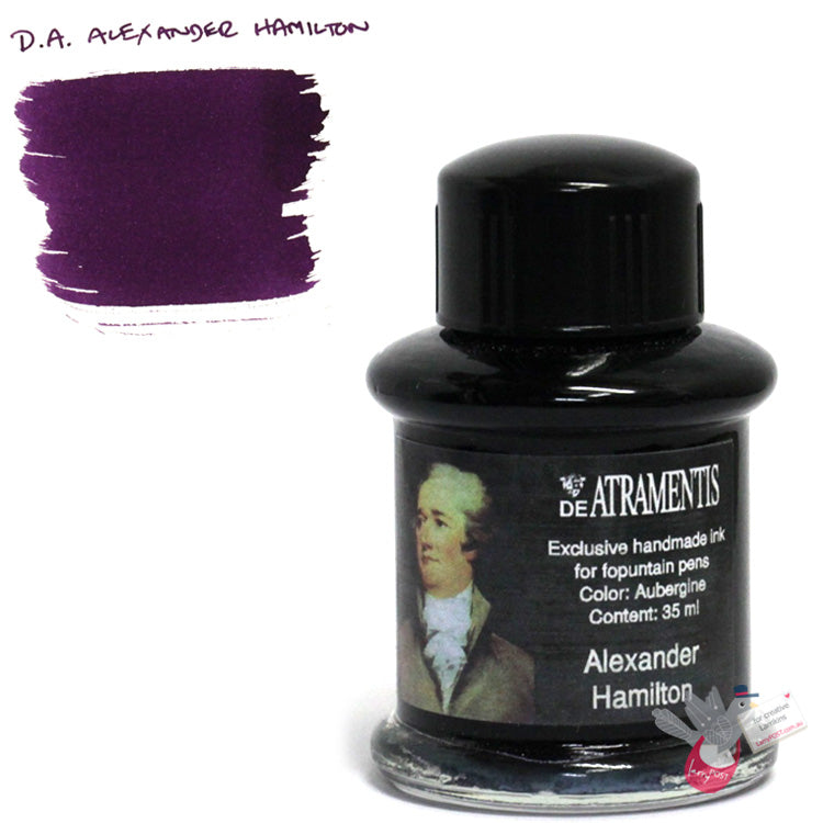 DE ATRAMENTIS Fountain Pen Ink 35mL - Alexander Hamilton - Aubergine (dark purple)