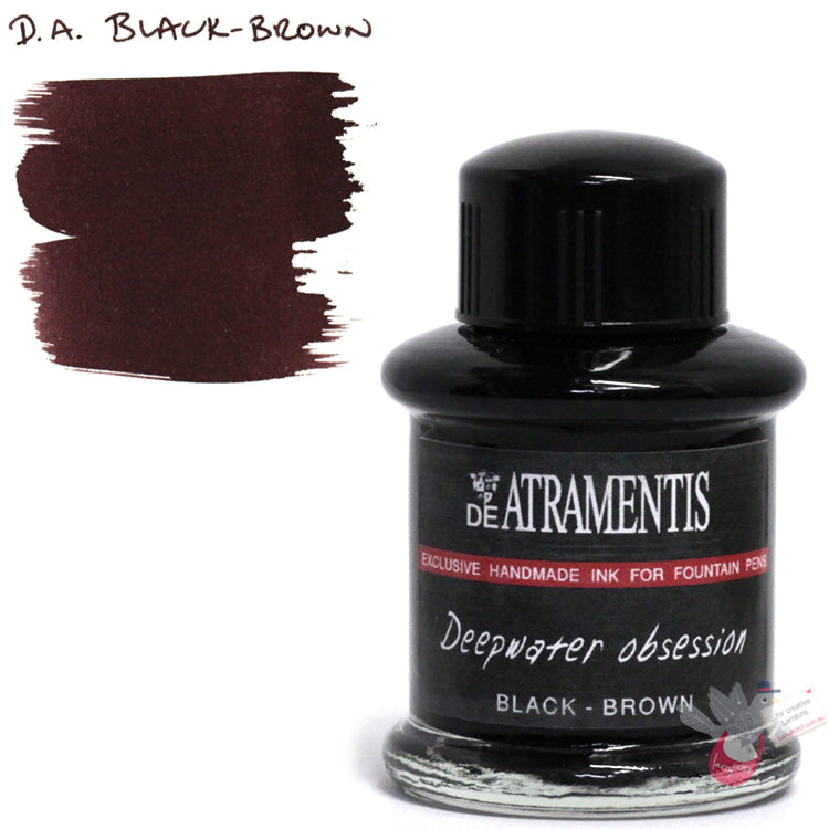 DE ATRAMENTIS Deepwater Obsession Fountain Pen Ink 35mL - Black Brown