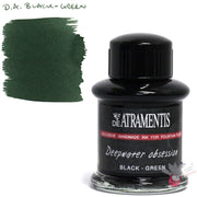 DE ATRAMENTIS Deepwater Obsession Fountain Pen Ink 35mL - Black Green