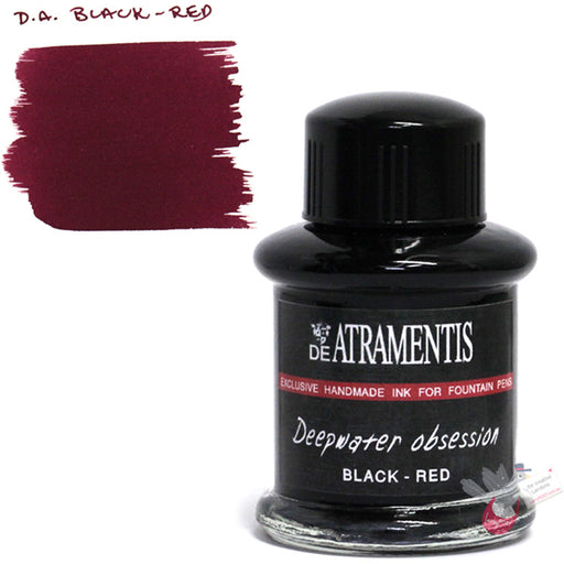 DE ATRAMENTIS Deepwater Obsession Fountain Pen Ink 35mL - Black Red 