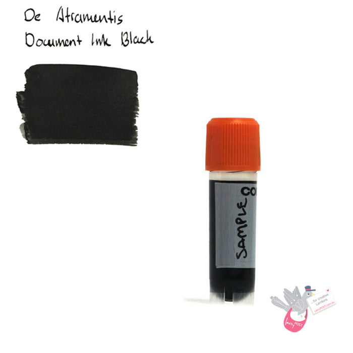 DE ATRAMENTIS Permanent Document Ink - Black - 5mL SAMPLE