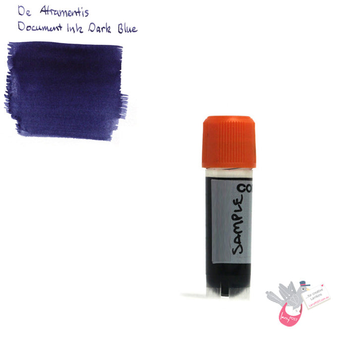 DE ATRAMENTIS Permanent Document Ink - Dark Blue - 2mL SAMPLE